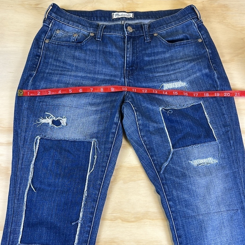 Madewell The Slim Boyjean Patched-Up Edition Size 28 - Picture 9 of 14